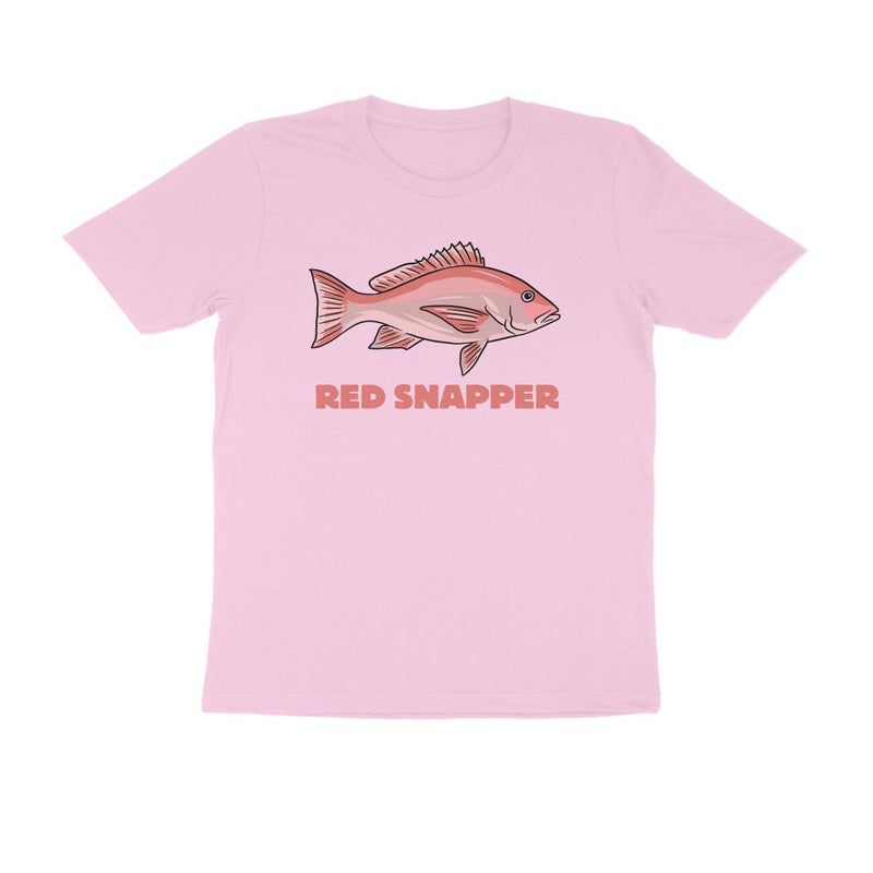 Men's Angling T-Shirts - Red Snapper | Round Neck | Short Sleeves