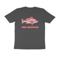 Men's Angling T-Shirts - Red Snapper | Round Neck | Short Sleeves