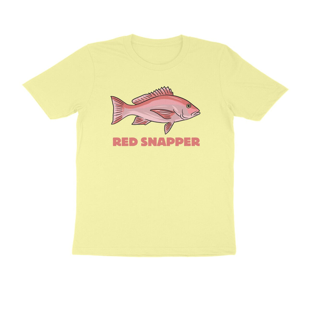 Men's Angling T-Shirts - Red Snapper | Round Neck | Short Sleeves