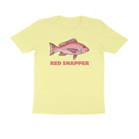 Men's Angling T-Shirts - Red Snapper | Round Neck | Short Sleeves