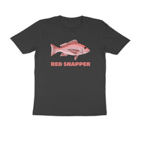 Men's Angling T-Shirts - Red Snapper | Round Neck | Short Sleeves
