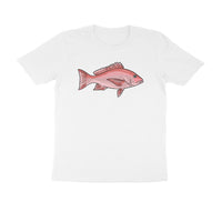 Men's Angling T-Shirts - Red Snapper 2 | Round Neck | Short Sleeves