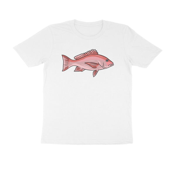Men's Angling T-Shirts - Red Snapper 2 | Round Neck | Short Sleeves