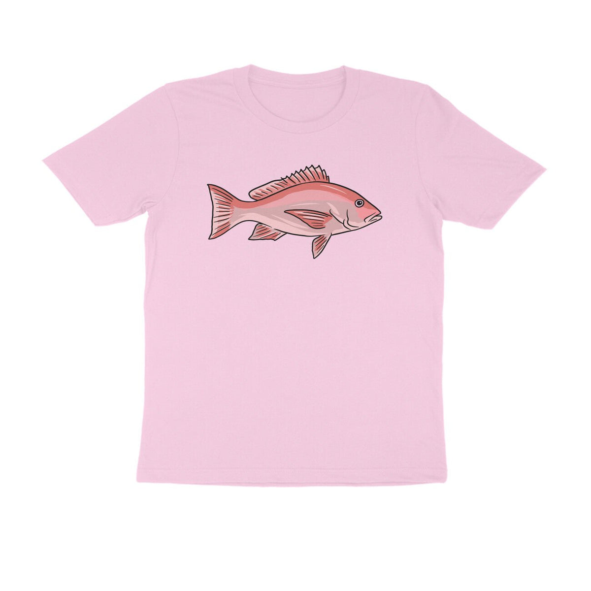 Men's Angling T-Shirts - Red Snapper 2 | Round Neck | Short Sleeves
