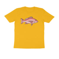 Men's Angling T-Shirts - Red Snapper 2 | Round Neck | Short Sleeves