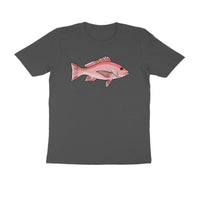 Men's Angling T-Shirts - Red Snapper 2 | Round Neck | Short Sleeves