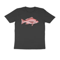 Men's Angling T-Shirts - Red Snapper 2 | Round Neck | Short Sleeves