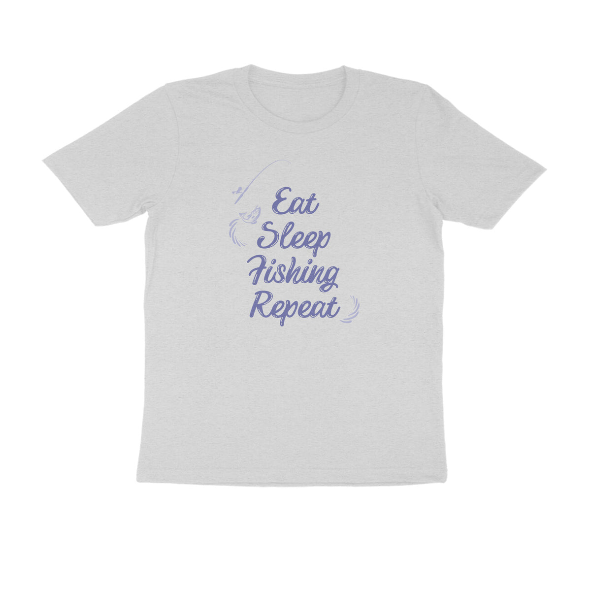 Men's Angling T-Shirt's - Eat Sleep Fishing Repeat - Round Neck | Short Sleeves