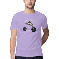 ஆண்கள் ஆங்லிங் டி-ஷர்ட் - பாய்மர மீன் மீன்பிடி கிளப் | சுற்று மை | குறுக்கு உடைய |