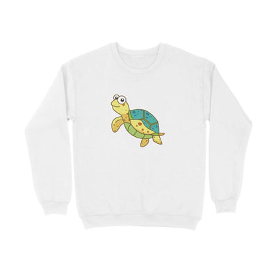 ஆண்கள் அங்கிலிங் ஸ்வெட் ஷர்ட்ஸ் | கடல் உயிரியல் தொகுப்பு| மகிழ்ச்சியான கடல் ஆமை | சுற்று மை | நீளம் உடற்கள் |