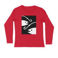 Men's Angling T-Shirt's | 2 Fish 2 Hooks | Round Neck | Long Sleeves |