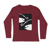 Men's Angling T-Shirt's | 2 Fish 2 Hooks | Round Neck | Long Sleeves |