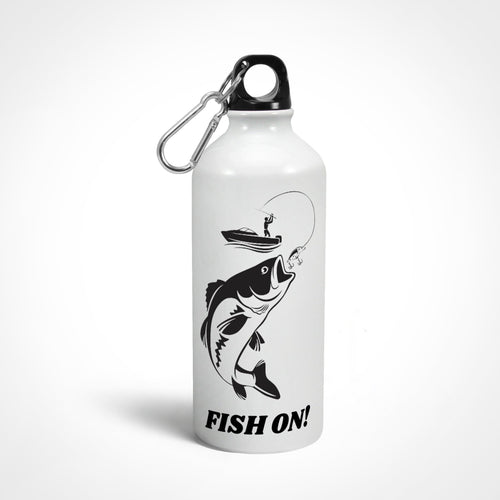 Anglers Hydration Water Bottle | Fish On | 600 Ml & 750 ML - fishermanshub600 ml