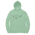 Men's Angling T-Shirts | Fishermanshub.com Logo Front + Forever Fishing Behind| Hoodie - FishermanshubMint GreenXS