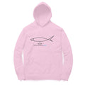 Men's Angling T-Shirts | Fishermanshub.com Logo Front + Forever Fishing Behind| Hoodie - FishermanshubLight PinkXS