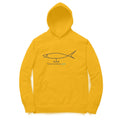 Men's Angling T-Shirts | Fishermanshub.com Logo Front + Forever Fishing Behind| Hoodie - FishermanshubGolden YellowXS