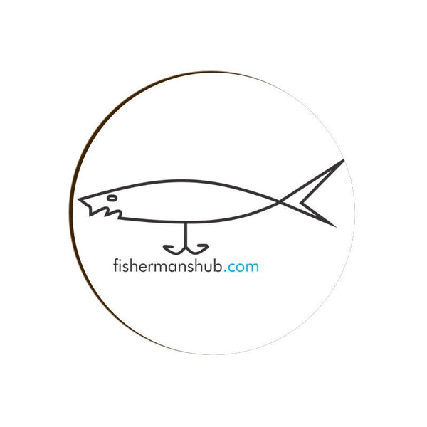 Fishermanshub.com Logo Coasters - FishermanshubRound
