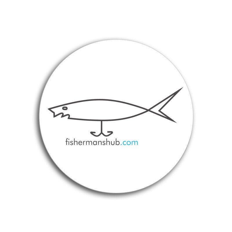 Fishermanshub.com Logo Coasters - FishermanshubRound