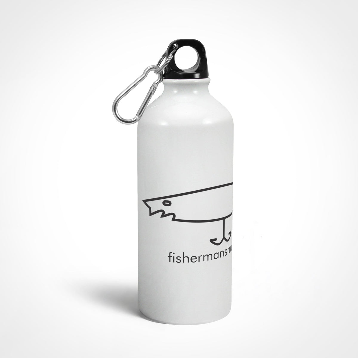 Fishermanshub.com Logo Anglers Outdoors Hydration Sipper Water Bottle - Fishermanshub750 ml