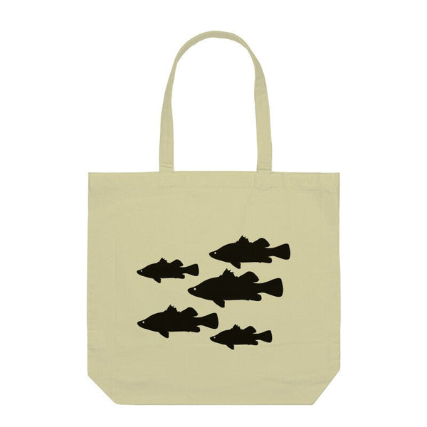 Barramundi Asian Sea Bass Tote Bags For Anglers - FishermanshubHalf WhiteWith Zipper