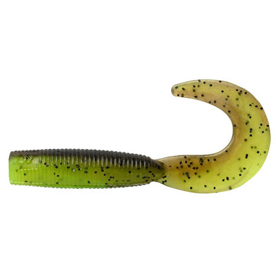 Daiwa Bait Junkie Soft Plastic Grub Baits | 4 Inch - fishermanshub4 InchGP Chartreuse UV