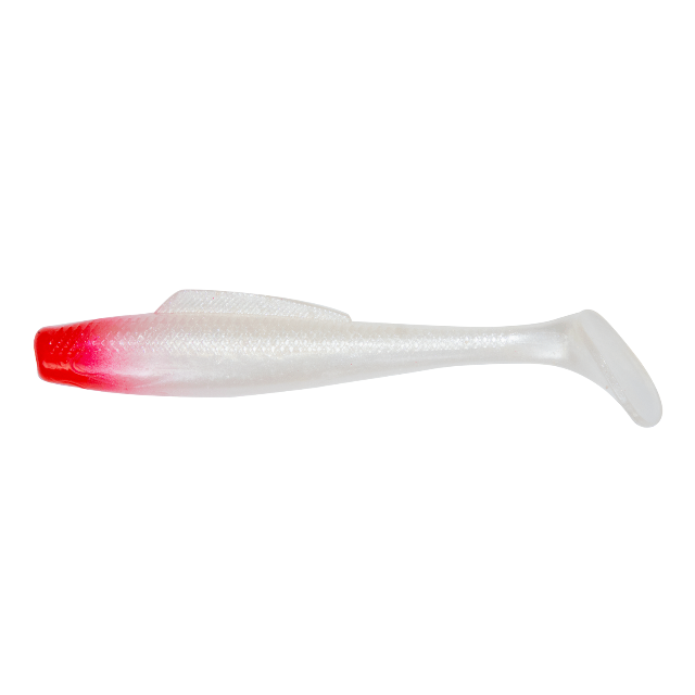 Indra Softpara Paddle Tail Soft Plastic Lures | 4 Inch - fishermanshub4 InchRed Head