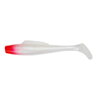 Indra Softpara Paddle Tail Soft Plastic Lures | 4 Inch - fishermanshub4 InchRed Head