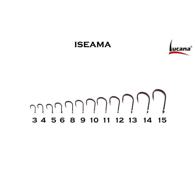 Lucana Iseama High Carbon Steel Single Hooks | Size 5 - 14 | 50 Pcs Per Box - fishermanshub#5