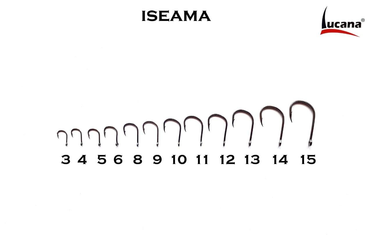 Lucana Iseama High Carbon Steel Single Hooks | Size 5 - 14 | 50 Pcs Per Box - fishermanshub#5