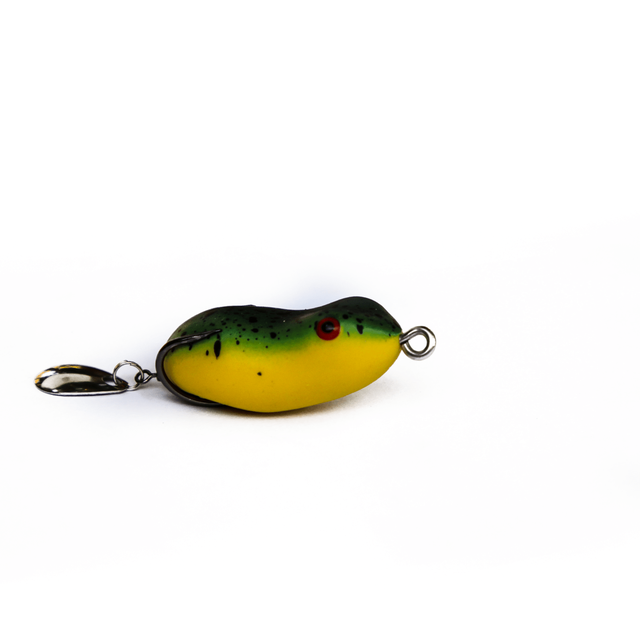 Lucana Argus Frog Lure Topwater with Spinner | 3.5 Cm | 8 Gm | Floating - fishermanshub3.5 CmBlue