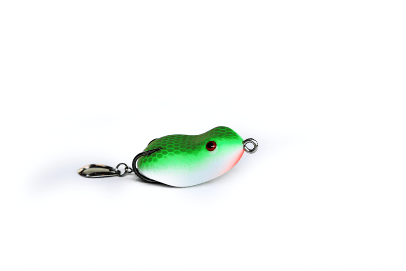 Lucana Argus Frog Lure Topwater with Spinner | 3.5 Cm | 8 Gm | Floating - fishermanshub3.5 CmGreen