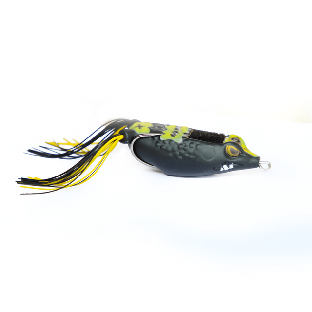 black sambo fishing lure Lucana Black Mamba Frog Topwater Lure | 6.8 Cm | 18 Gm