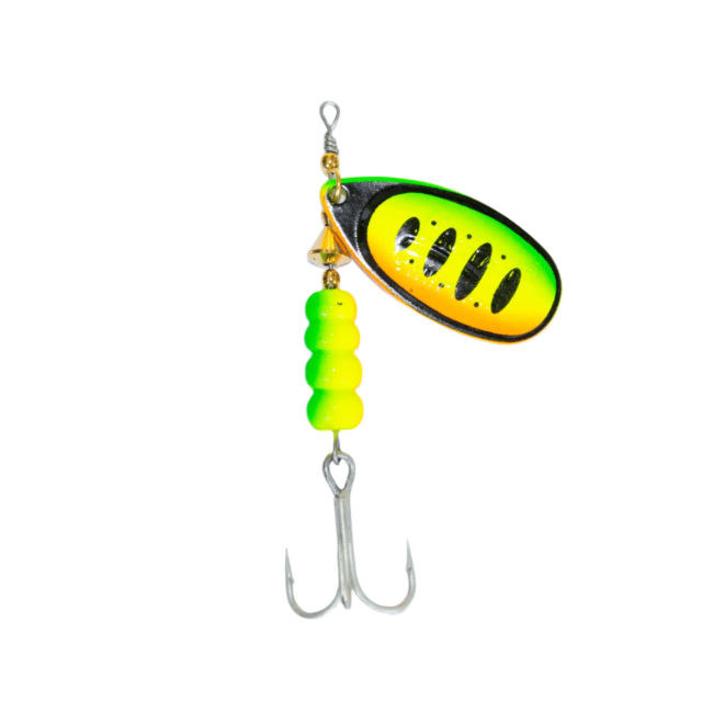 Lucana Full Swing Spinner Lure | 24 Gm | Size 5 - fishermanshub24 GmFire Tiger