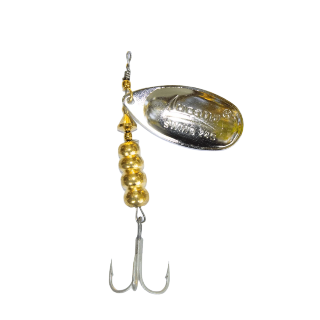 Lucana Full Swing Spinner Lure | 24 Gm | Size 5 - fishermanshub24 GmSilver