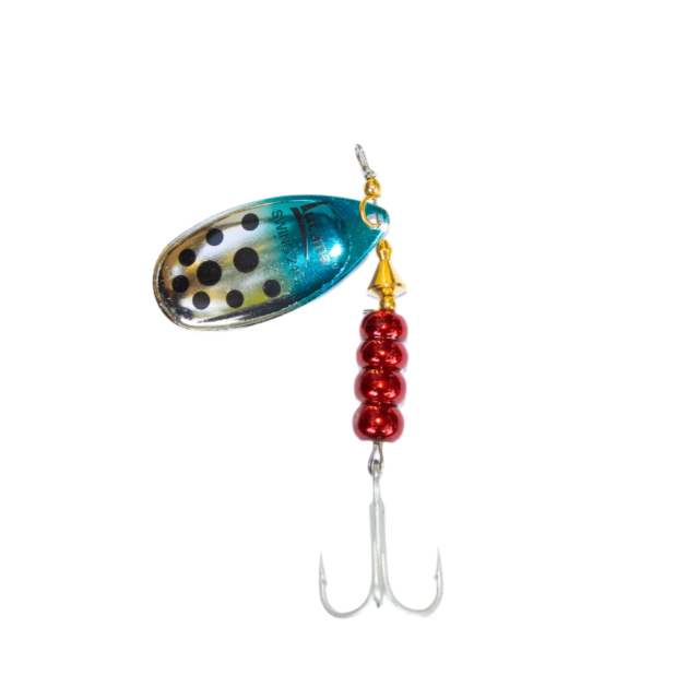 Lucana Full Swing Spinner Lure | 24 Gm | Size 5 - fishermanshub24 GmSilver Blue