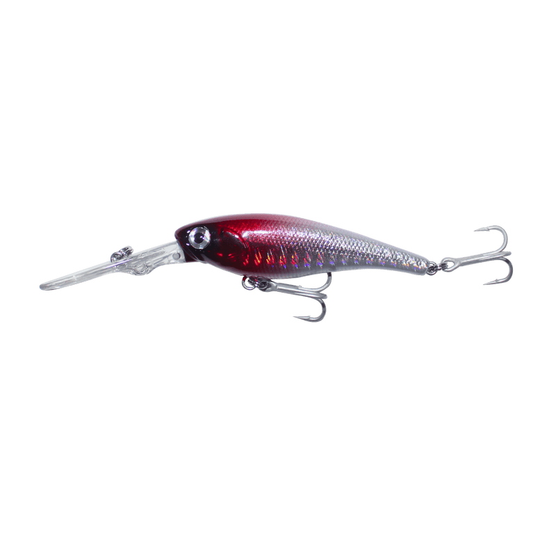Lucana Pike 62 Floating Minnow | 6.2 Cm | 7 Gm | Floating - fishermanshub6.2 CmHolographic Red Head