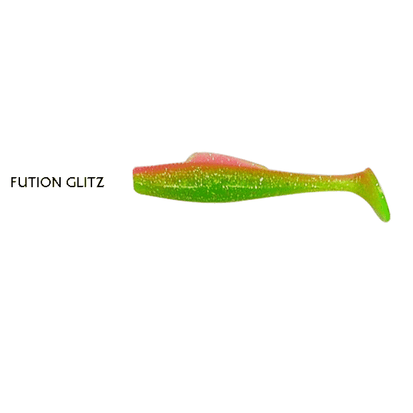 Indra Softpara Paddle Tail Soft Plastic Lures | 4 Inch - fishermanshub4 InchFusion Glitz