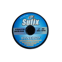 Sufix Synergy Monofilament Line | 100Mt | Clear | 10 Connected Spool | - Fishermanshub0.25MM | 4.2Kg (9Lb)Single